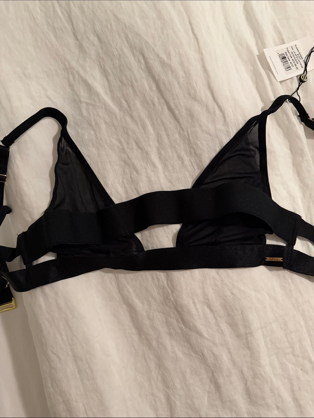 NWT Bluebella Black Strappy Triangle Bralette - Women Intimates & Sleepwear